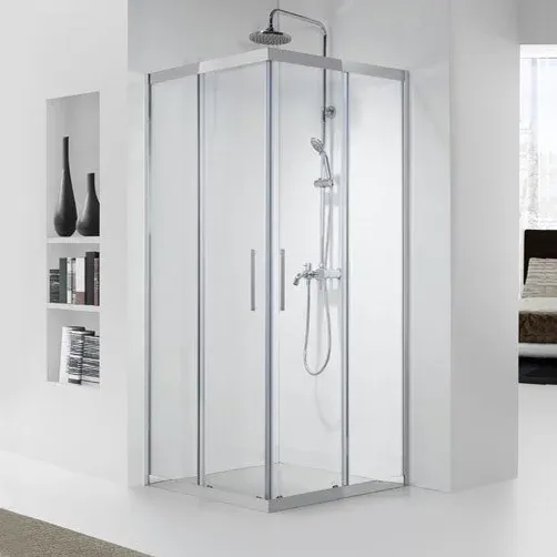 Душевой уголок Aquanet Delta Cube NPE1142 183212 90x90 см стекло прозрачное профиль хром