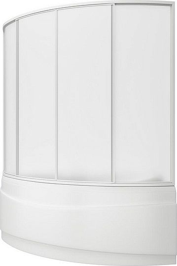Шторка на ванну Bas Вектра R (4 ств. пластик) правая