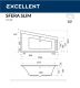 Ванна акриловая Excellent Sfera Slim 170 х 100 см правая