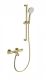 Смеситель для ванны с душем Wonzon & Woghand WW-C2002-A-BG с термостатом брашированное золото