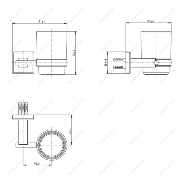 Стакан Melana MLN-862010 сатин