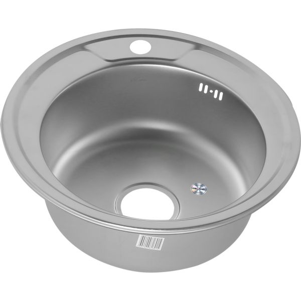 Мойка 510 Melana 0,6/160 хром матовый с сифоном (253 t *12)