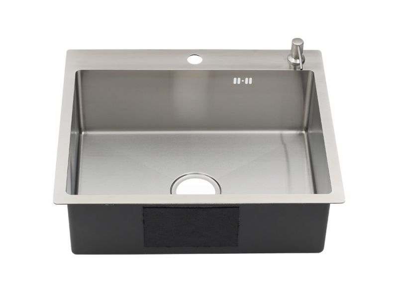 Мойка R6050H Melana ProfLine 3,0/200 сатин в комплекте с дозатором