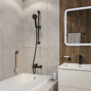 Душевая штанга IDDIS Ray RAY70B0i17 чёрный матовый