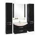 Тумба под раковину Акватон Ария 80см чёрный 1A140801AA950