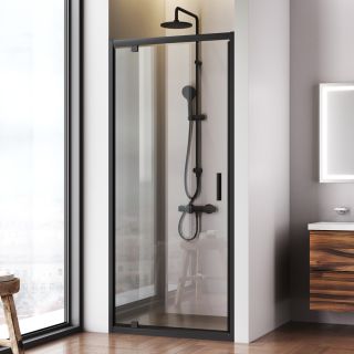 Душевая дверь в нишу Am.Pm Gem W90G-90-1P-BT 90 см чёрный матовый