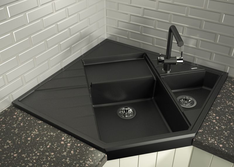 Кухонная мойка Florentina Бомбей антрацит