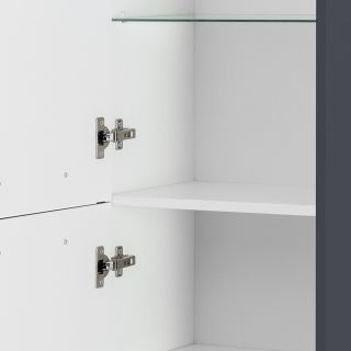 Шкаф подвесной Cezares с двумя распашными дверцами с доводчиками ECO-1500-2A-SC-GR-P