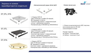 Экран для душевого поддона RGW N/ST-01 Be 50231500-03 100x100см бежевый