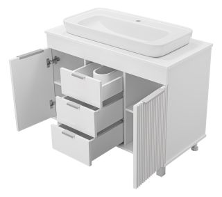 Напольная тумба под раковину Brevita Enfida ENF-06100-0143Я 100см белый