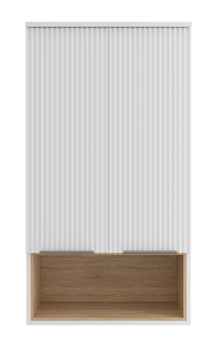 Подвесной шкаф над стиральной машиной Brevita Enfida ENF-08060-011 60см белый/дуб Сонома светлый