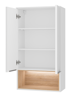 Подвесной шкаф над стиральной машиной Brevita Enfida ENF-08060-011 60см белый/дуб Сонома светлый