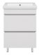 Напольная тумба под раковину Misty Енисей 60см два ящика белый