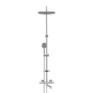 Душевая стойка Swedbe Hermes 9090G1 с термостатическим смесителем для ванны хром/серый