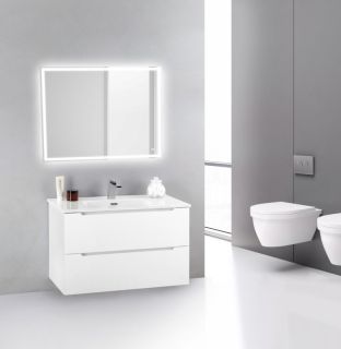 Тумба под раковину BelBagno подвесная 80x50см Bianco Lucido ETNA39-800/390-2C-SO-BL-P