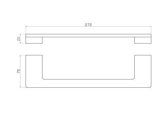 Вешалка для полотенец Wonzon & Woghand Eclipse WW-9113-BL чёрный матовый