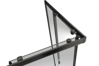 Душевой уголок Royal Bath HPD 80x80см чёрный RB80HPD-T-BL