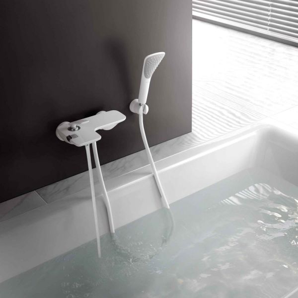 Душевая лейка Kludi Fizz с держателем белый 6767091-00