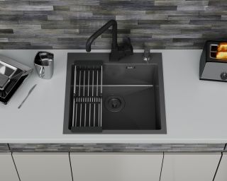 Кухонная мойка DQ DQS505006 50см графит