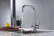 Смеситель для кухни Shevanik S228 с подключением фильтра хром