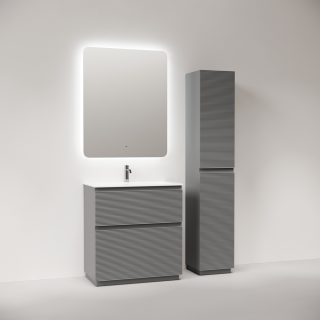 Тумба напольная под раковину Sancos Folk Floor FL80FES 80 см Ergraut soft