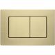 Кнопка смыва Veconi FLUSH V8, FLV8-G, 240х162х7, пластик, золото брашинг