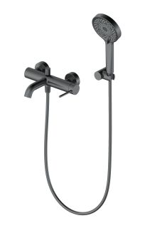 Смеситель для ванны с душем Wonzon & Woghand Stick WW-88639017-BGM тёмный графит