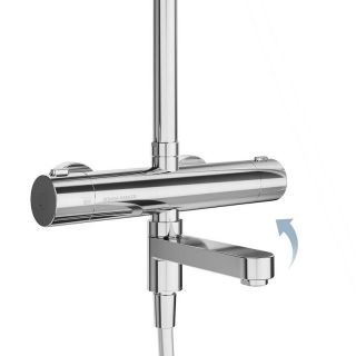 Душевая стойка Kerama Marazzi Fonte FO.302.KM.CR на три потока с термостатом хром