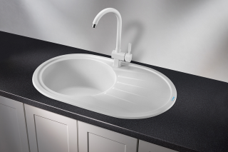 Мойка кухонная Granula Standart 7601, БЕЛЫЙ