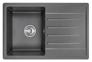Мойка кухонная Granula Standart 7602, ГРАФИТ