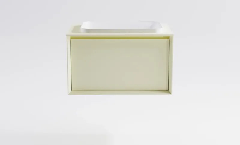 Тумба с раковиной Astra-Form Фрейм 4631177715273 80 см бежевый матовый