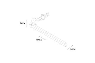Полотенцедержатель FIXSEN Europa рога 2-ой (FX-21802A)