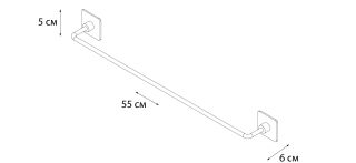 Полотенцедержатель FIXSEN Square трубчатый (FX-93101A)