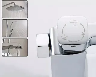 Душевая стойка Gappo G2450-8 хром