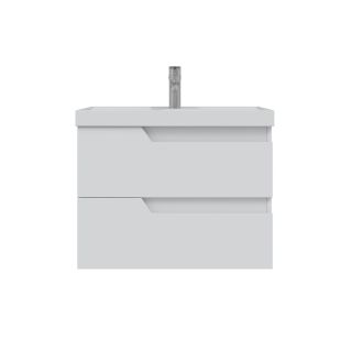 Подвесная тумба под раковину Санта Антарес 700518 70 см белый глянец