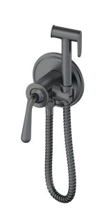 Гигиенический душ со смесителем Wonzon & Woghand Steam WW-88829008-BGM тёмный графит