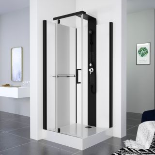 Душевая кабина Black&White G8702 900х900х2170 мм