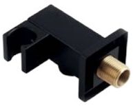 Соединение для душа с держателем Grocenberg GB188 Черный матовый