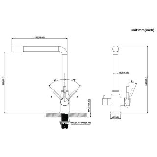 Смеситель для кухни Kohr Berga Series 1LN110200SB-0000A хром