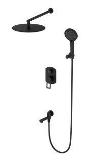 Душевой комплект Wonzon & Woghand Frame WW-88939010-MB чёрный матовый