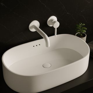 Донный клапан для раковины с переливом Knotlor BM9011WY, белый