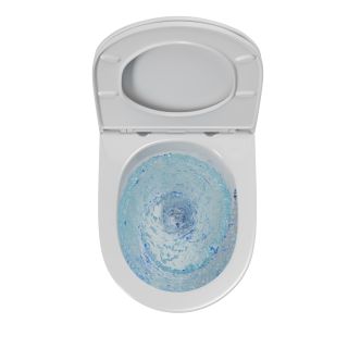 Унитаз напольный Point Сатурн PN42901 безободковый белый