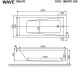 Гидромассажная ванна Whitecross Wave 0101.160070.100.SOFT.BR 160x70см Soft бронза