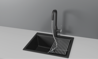 Смеситель для кухни Granula 8171, ШВАРЦ шварц