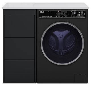 Напольная тумба под раковину Brevita Grafit GRA-01040-013Я под стиральную машину 40см графит