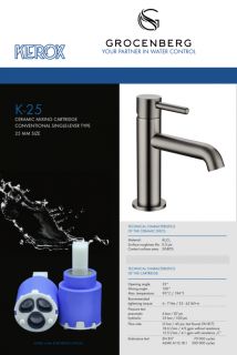 Смеситель для раковины стандартный Grocenberg GB2099BG Графит