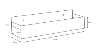 Полка Boheme Q 10965-MG matt gold