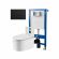 Комплект унитаза с инсталляцией Point Элемент PN48267BM с сиденьем Микролифт