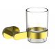 Стакан для зубных щеток с держателем Wonzon & Woghand First WW-8421-LG золото глянцевое