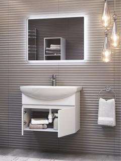 Тумба под раковину подвесная Vigo Wing tp.WIN.BAL.70.2D 70 см белый